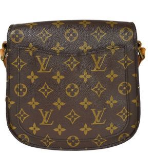 Louis Vuitton, Bags, Louisvuitton Saint Cloud Mm Shoulder Bag Monogram  Leather Brown Germany M5243